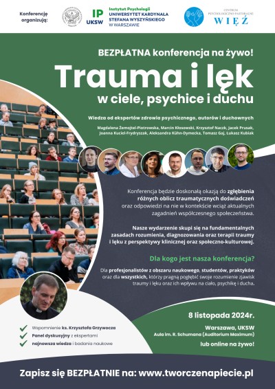 Konferencja &quot;Trauma i lęk w ciele, psychice i duchu&quot;