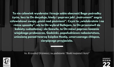 Adwent z ks. Krzysztofem Grzywoczem_DZIEŃ 22